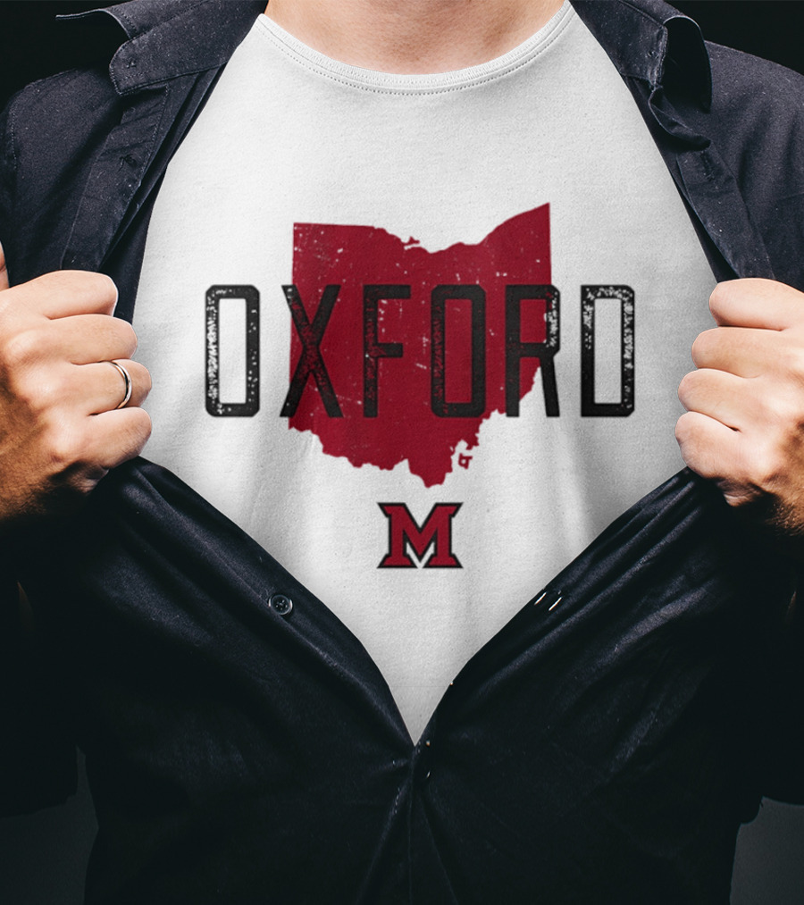 Miami RedHawks Oxford Ohio State M Logo 2026 T-Shirt