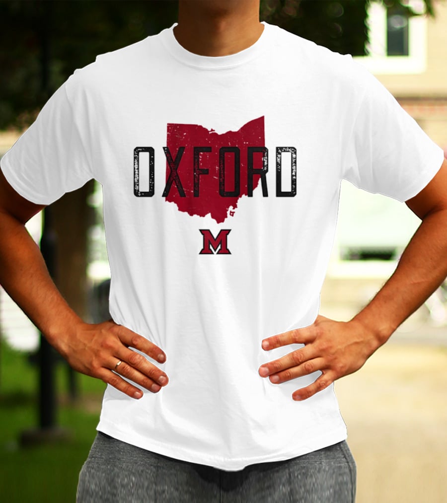 Miami RedHawks Oxford Ohio State M Logo 2026 T-Shirt
