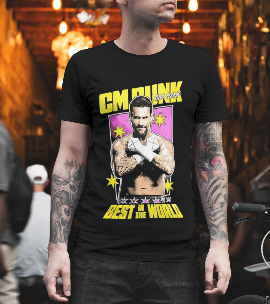 CM Punk Best In The World 2026 Stars And Pose T-Shirt