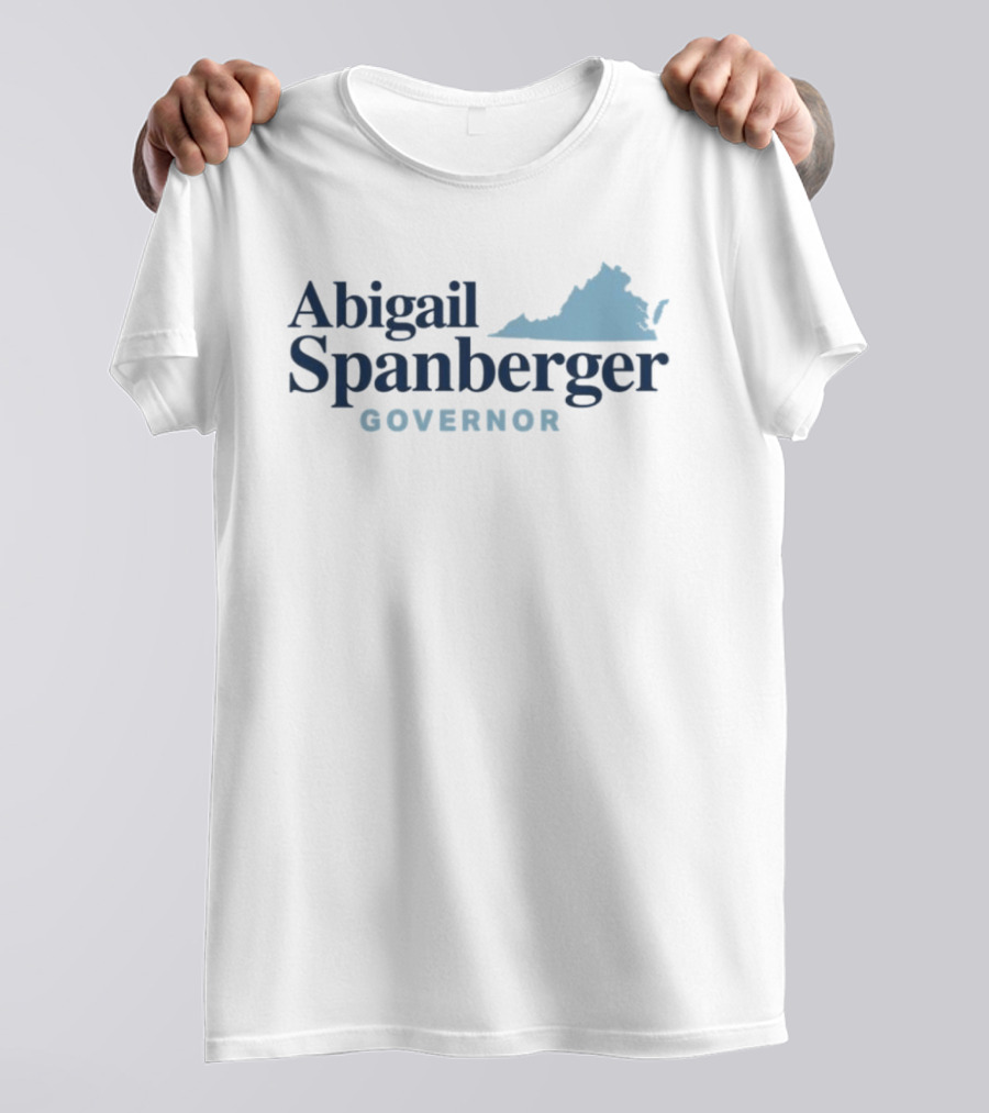 Abigail Spanberger Governor Virginia State Map T-Shirt