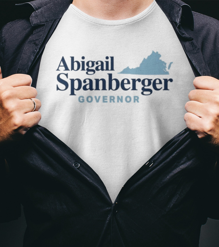 Abigail Spanberger Governor Virginia State Map T-Shirt