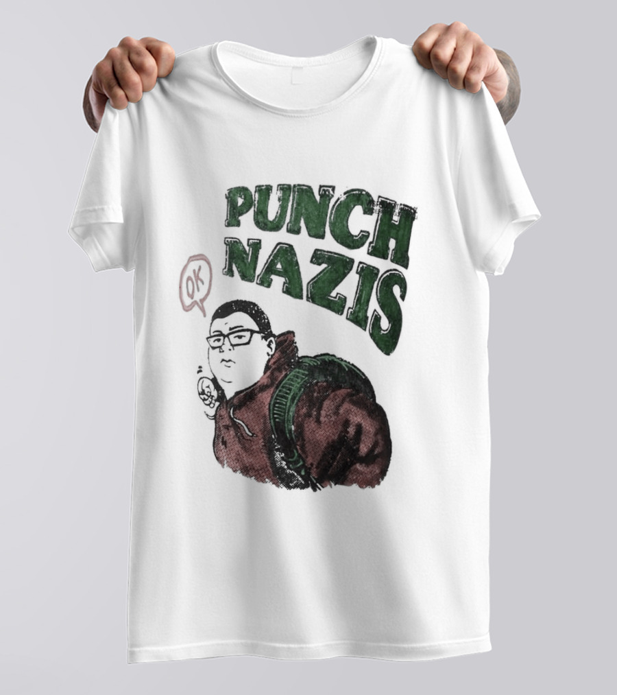 Punch Nazis OK Student Lake Zurich High School T-Shirt