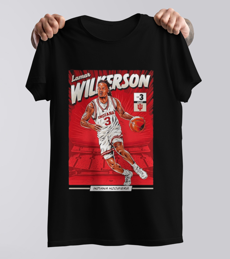 Lamar Wilkerson Indiana Hoosiers Basketball No 3 Comic T-Shirt