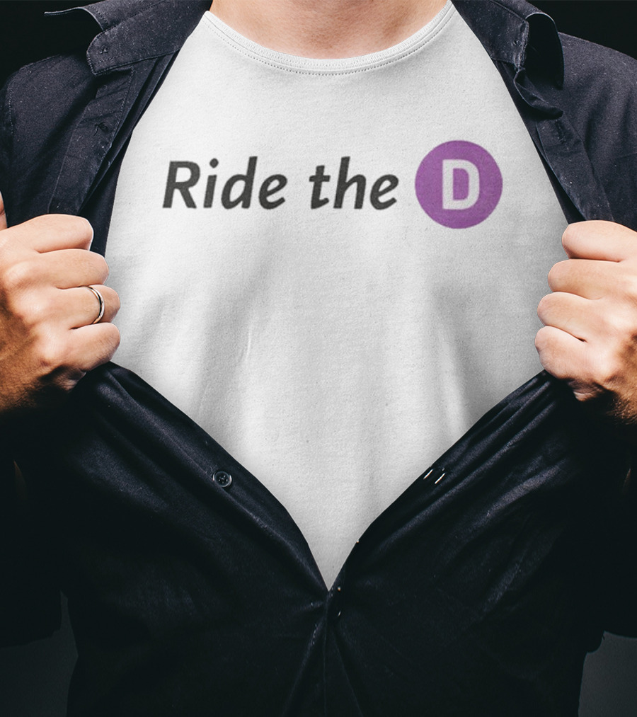 Ride The D Los Angeles Metro Transit System T-Shirt