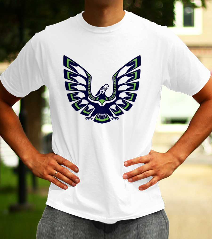 Seattle Seahawks Eagle Wings Tribal T-Shirt