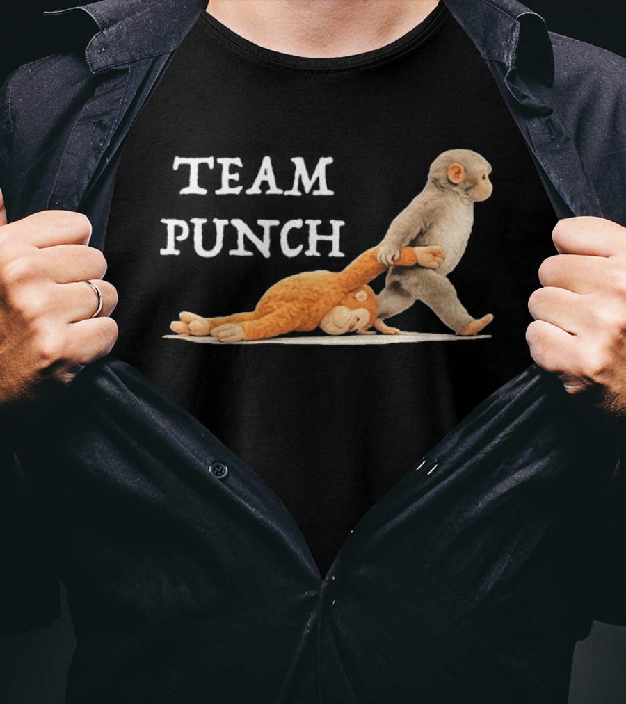 Team Punch Baby Monkey Humor Trend T-Shirt