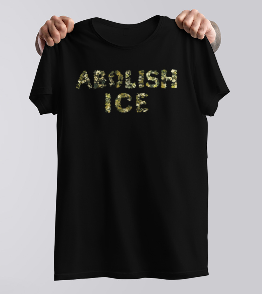 Abolish Ice Flowers Stay Together Yellow Floral T-Shirt