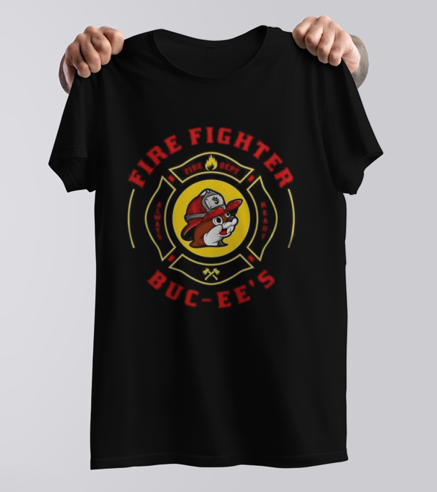 Buc Ee's Fire Fighter Always Ready Texas Fire Department T-Shirt
