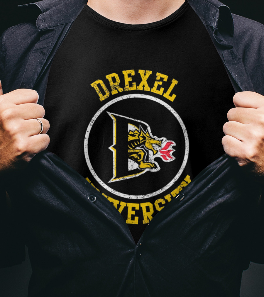 Drexel University Dragons Distressed Emblem Class Of 2026 T-Shirt