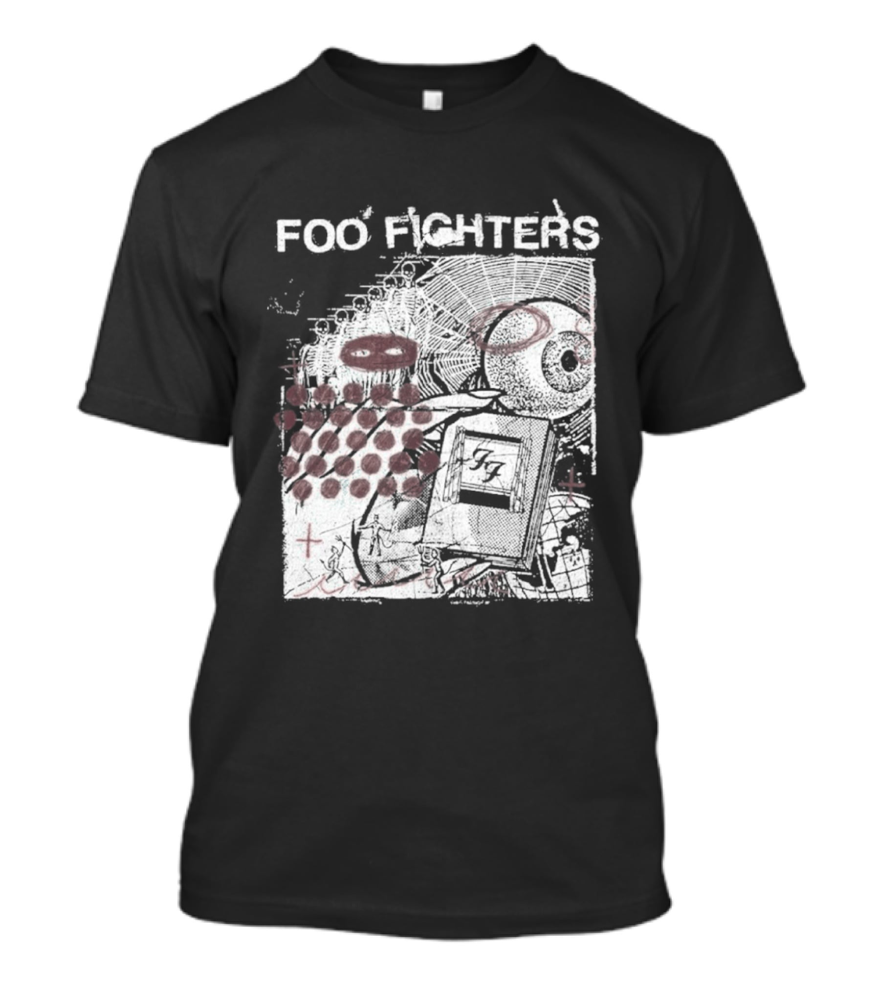Foo Fighters Your Favorite Toy Album Abstract Pink Geometric T-Shirt