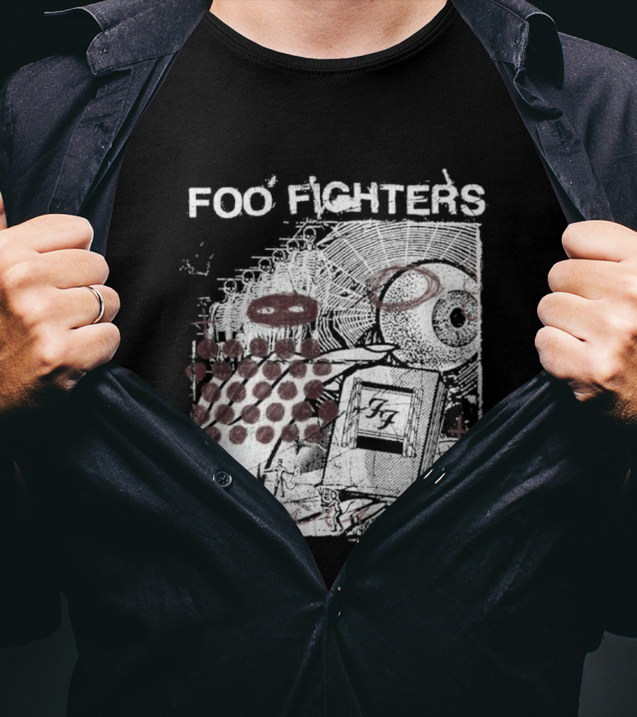 Foo Fighters Your Favorite Toy Album Abstract Pink Geometric T-Shirt
