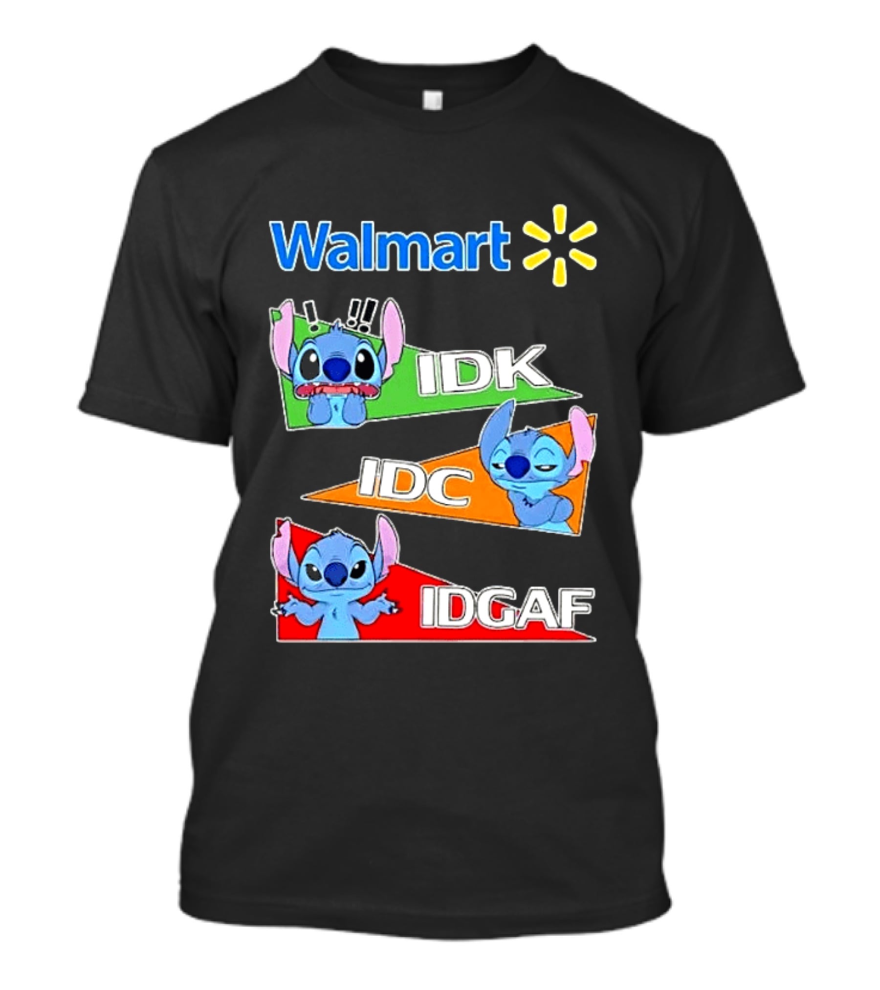Walmart Stitch IDK IDC IDGAF T-Shirt