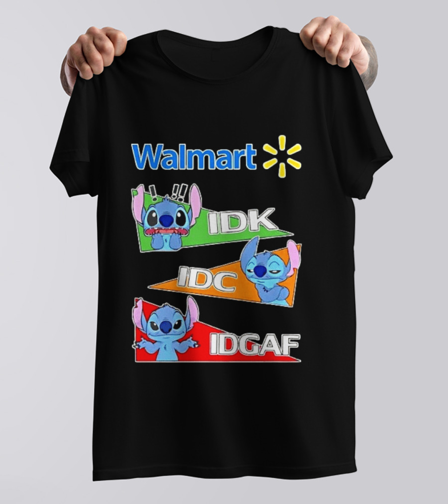 Walmart Stitch IDK IDC IDGAF T-Shirt