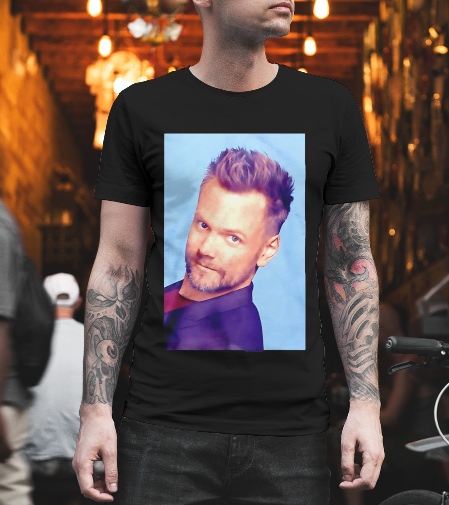 Joel McHale Blue T-Shirt