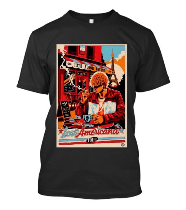 13th Floor Bistro Cafe Paris MGK February 27 2026 Lost Americana Tour T-Shirt