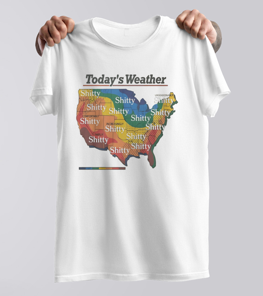 Today's Weather Shitty Map Alexander Skarsgard T-Shirt