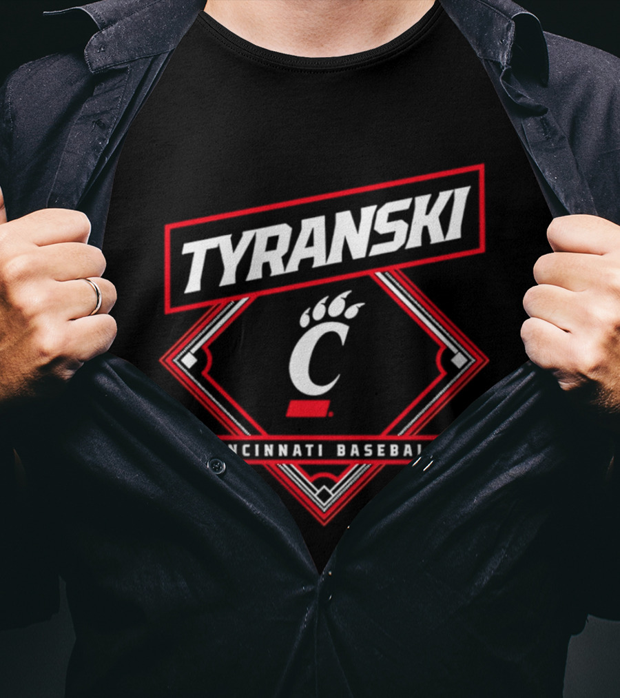 Tyranski Cincinnati Bearcats Baseball 17 T-Shirt