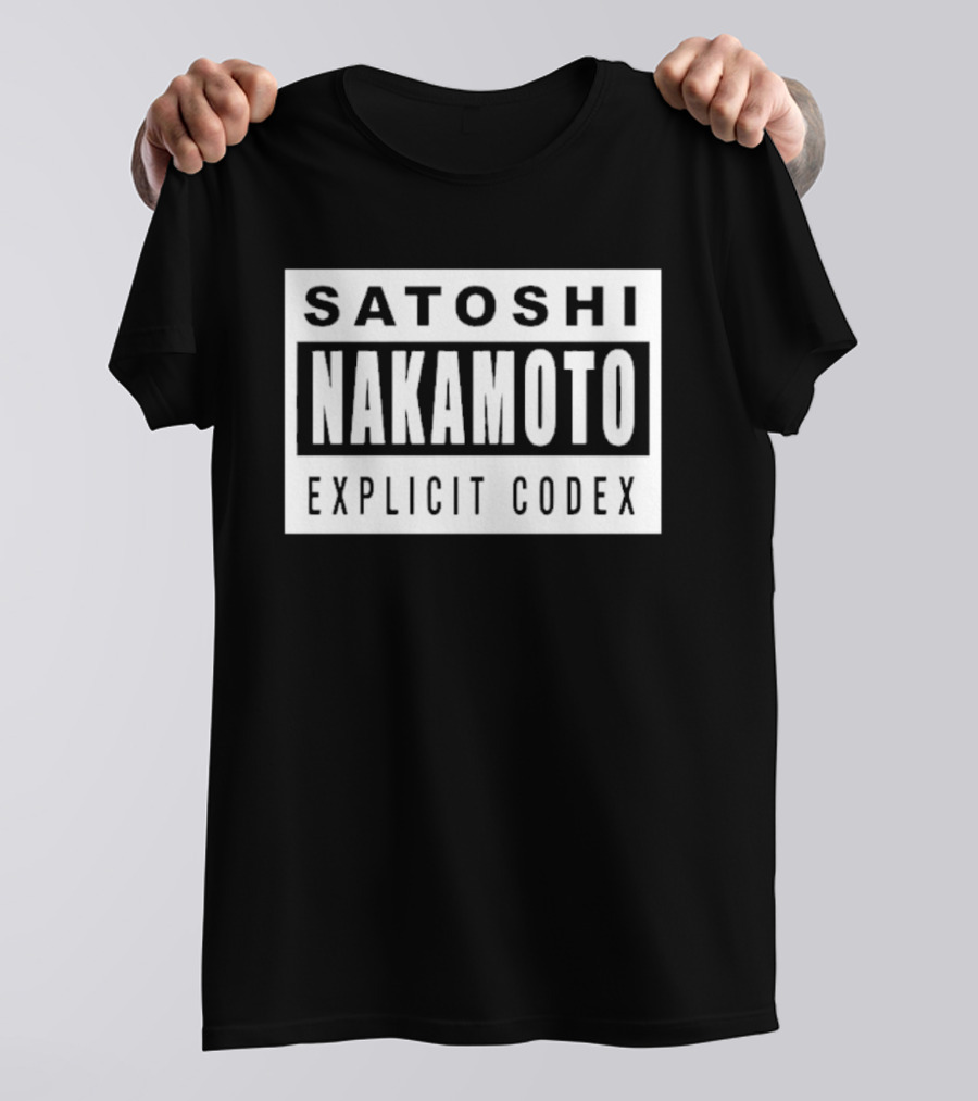 Satoshi Nakamoto Explicit Codex T-Shirt