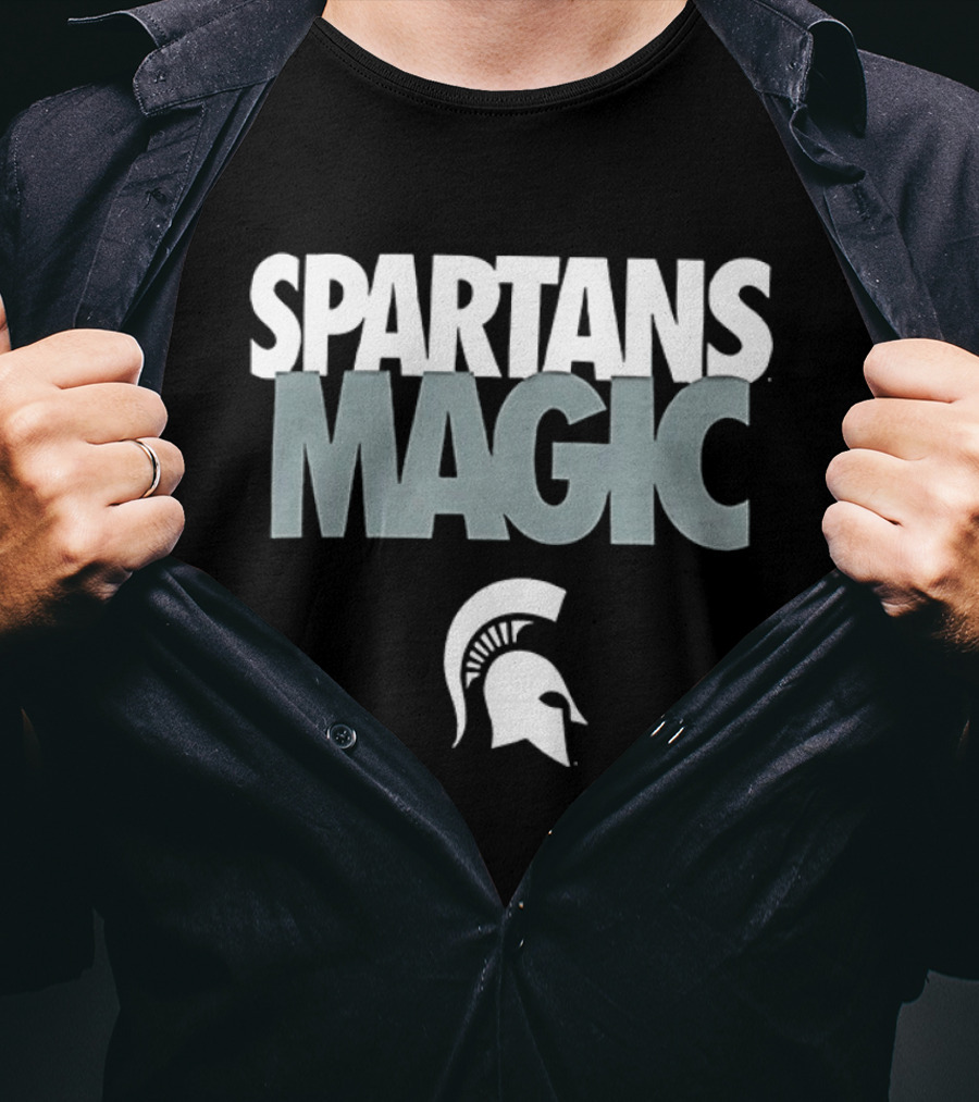 Michigan State Spartans Magic Spartan Head T-Shirt