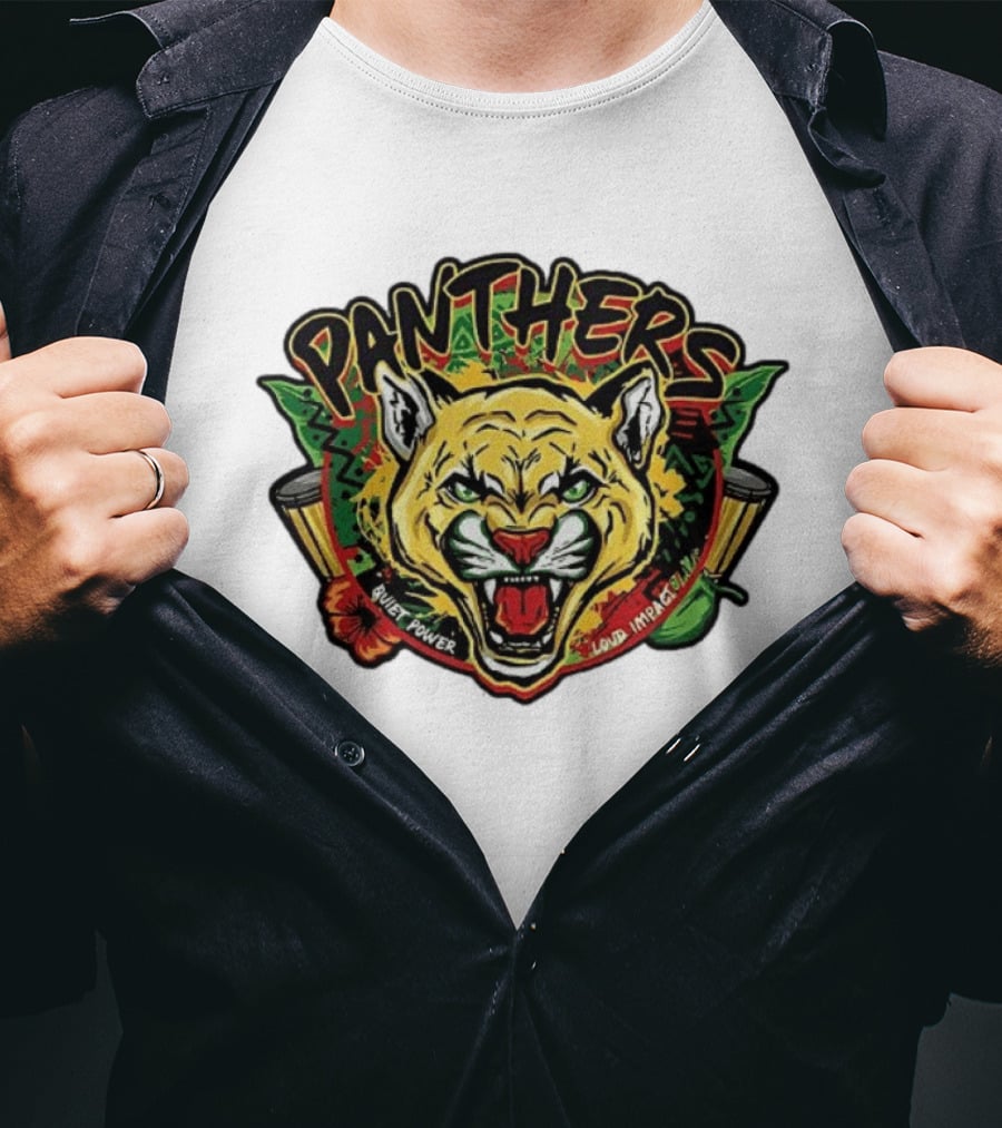 Florida Panthers 2026 Black History Night Silent Power Loud Impact T-Shirt