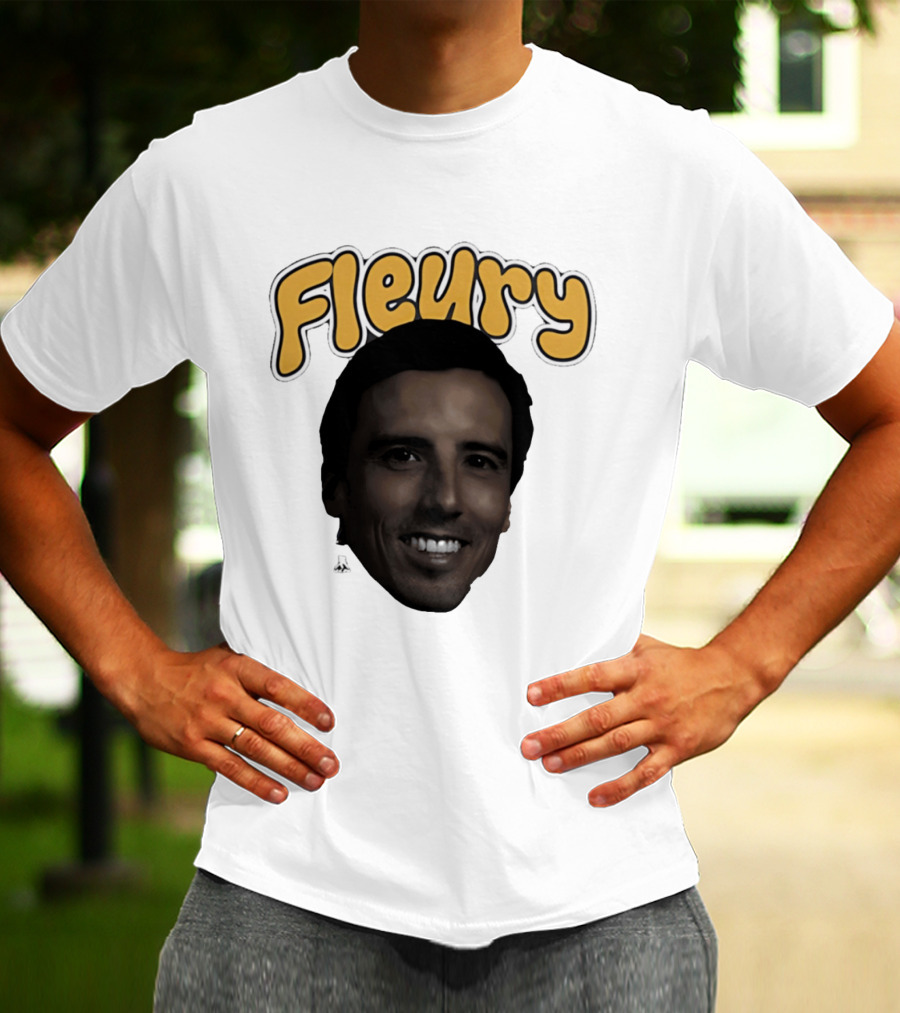 Marc André Fleury Pittsburgh Penguins Big Head Fleury '26 T-Shirt