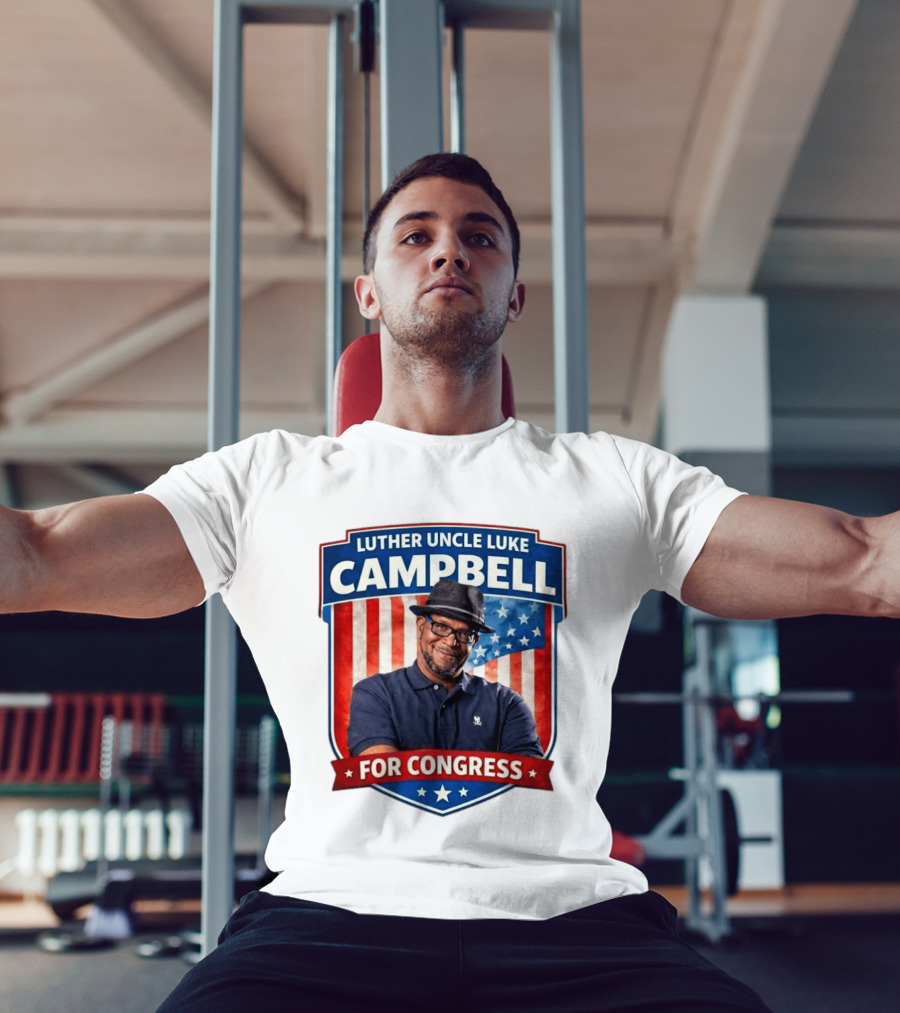 Luther Uncle Luke Campbell For Congress American Flag Leadership T-Shirt