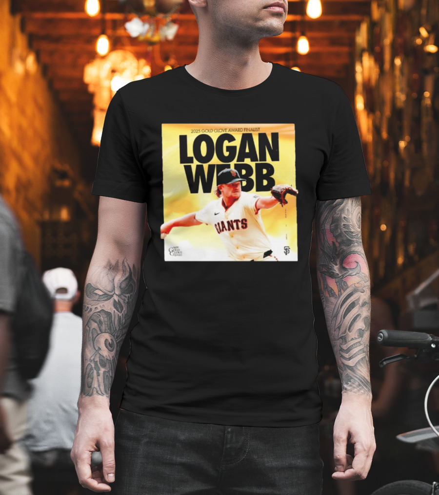 2025 Gold Glove Award Finalist Logan Webb Giants T-Shirt