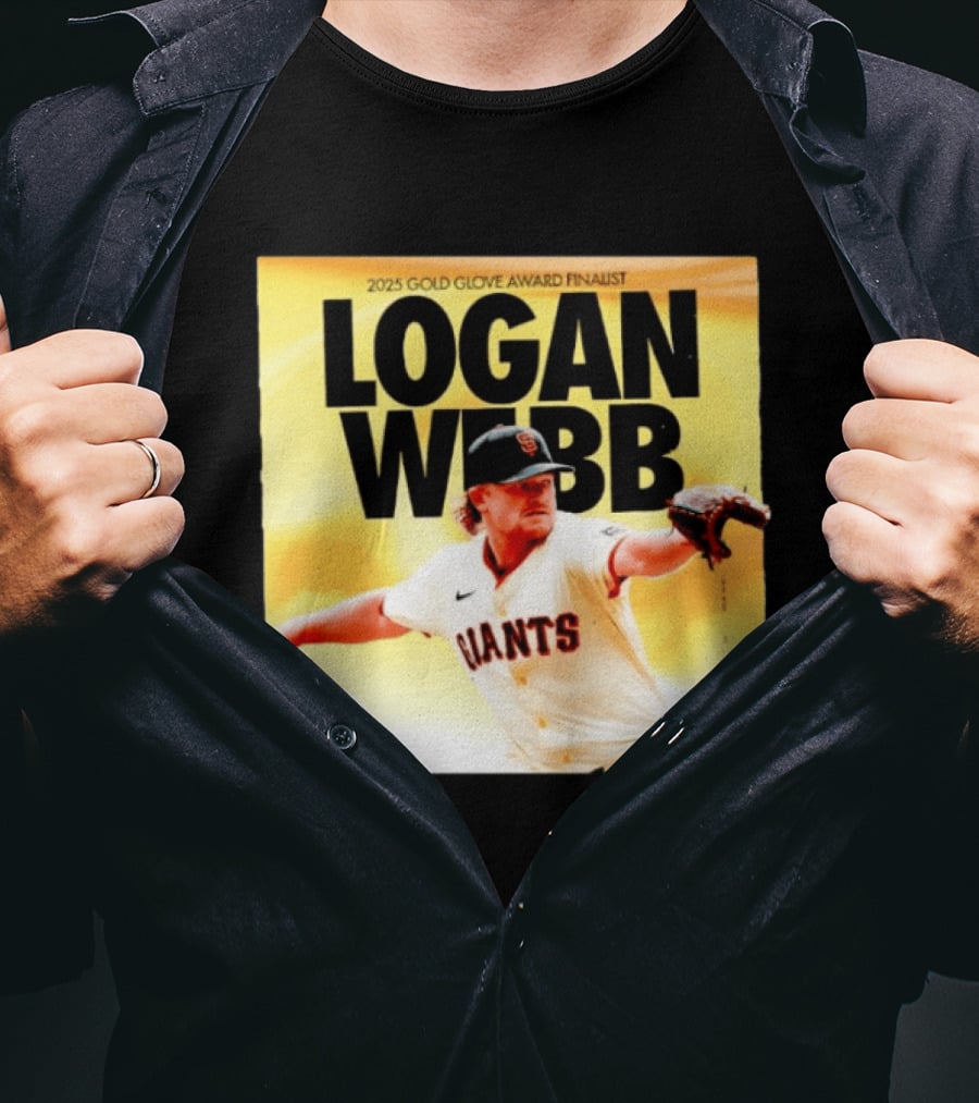 2025 Gold Glove Award Finalist Logan Webb Giants T-Shirt