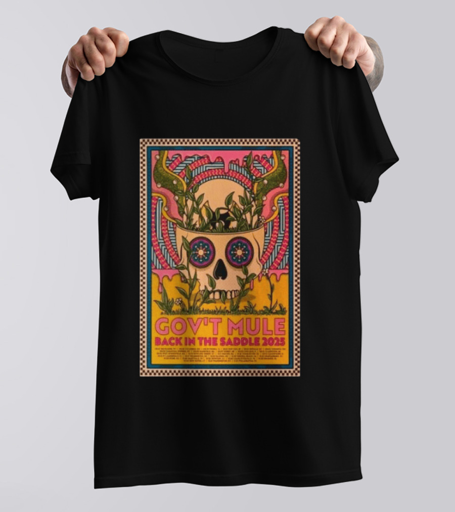 Gov't Mule Back In The Saddle 2025 Skull T-Shirt