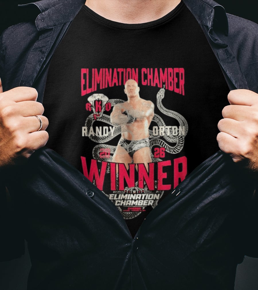 Elimination Chamber 2026 Randy Orton RKO Winner Chicago T-Shirt