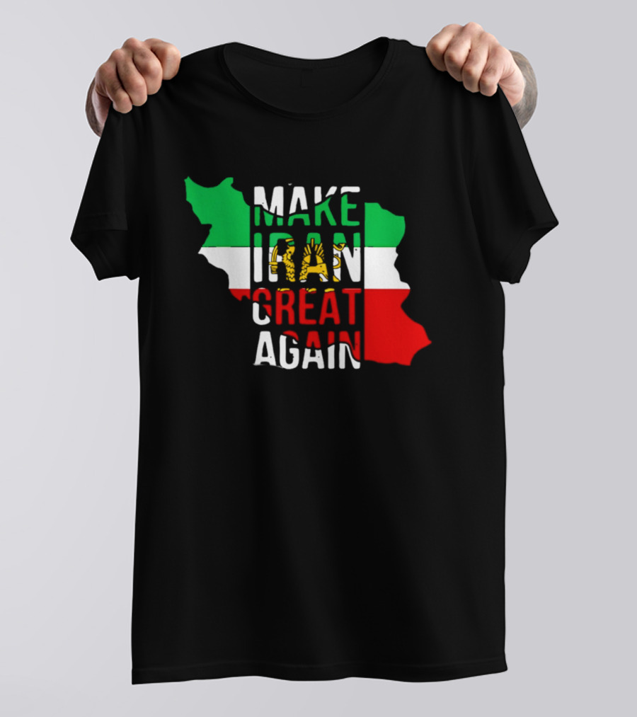 Make Iran Great Again Flag Map T-Shirt