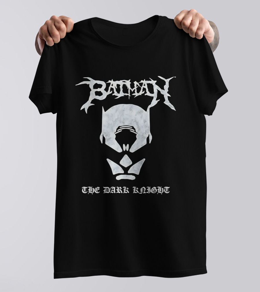 Batman The Dark Knight Black Metal T-Shirt