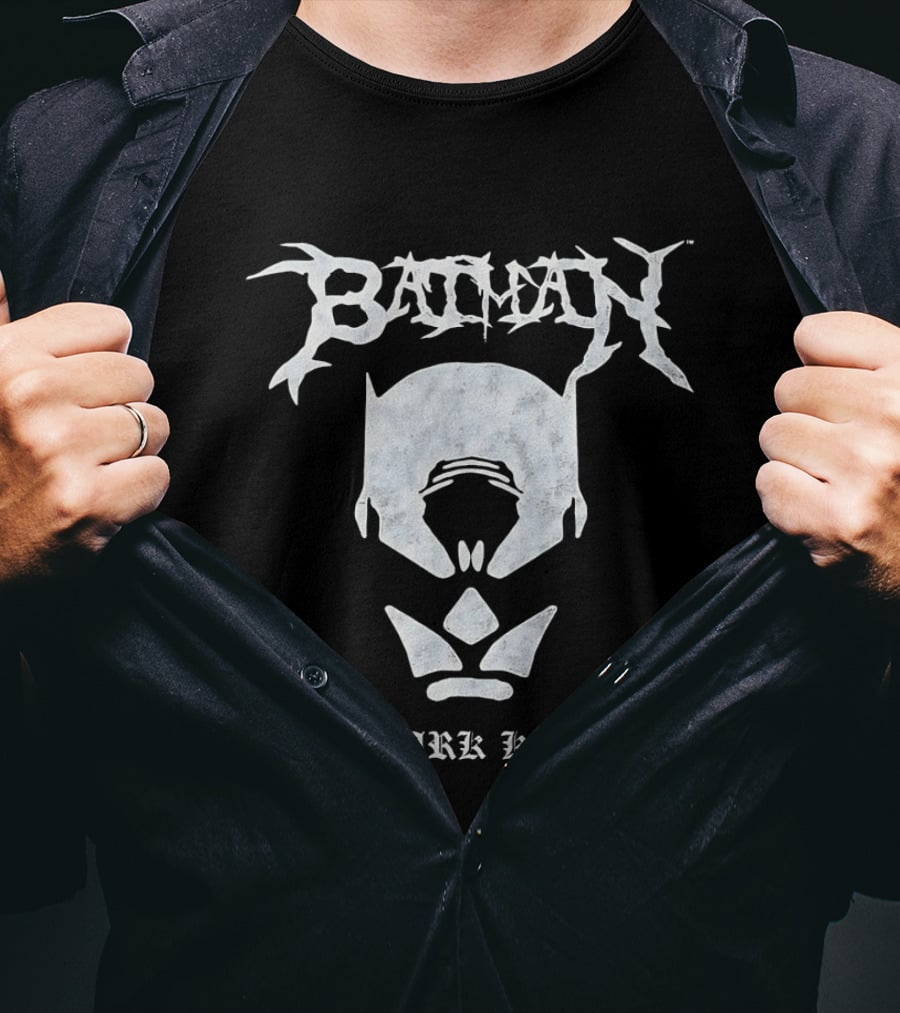 Batman The Dark Knight Black Metal T-Shirt