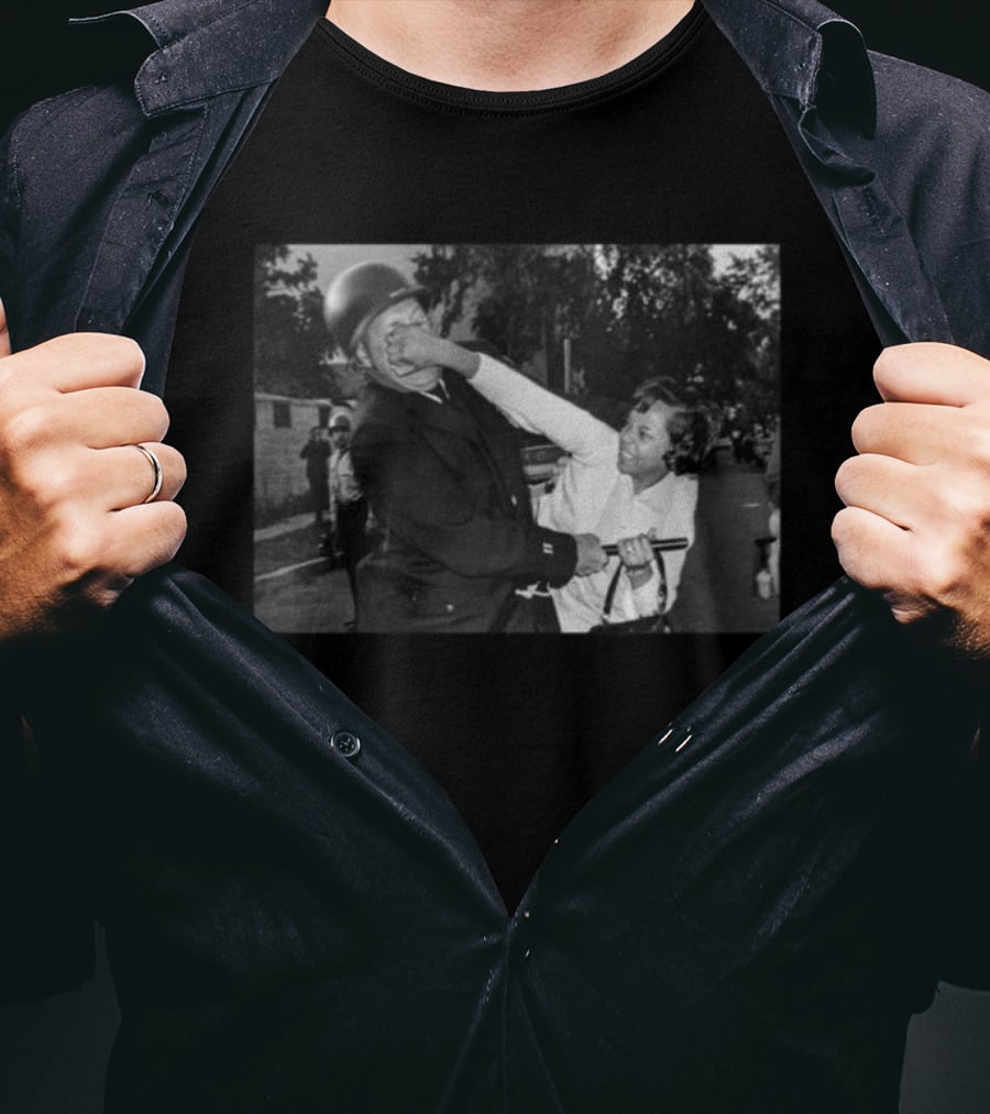 Pamela Echols Punching A Policeman Vintage Protest Moment T-Shirt