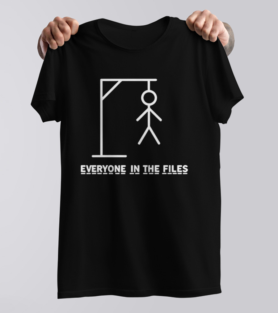 Everyone In The Files Hangman Stick Figure T-Shirt