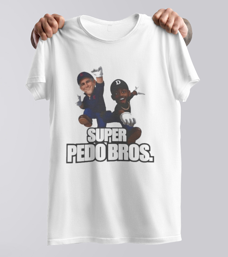 Super Pedo Bros Satire 8 Bit T-Shirt
