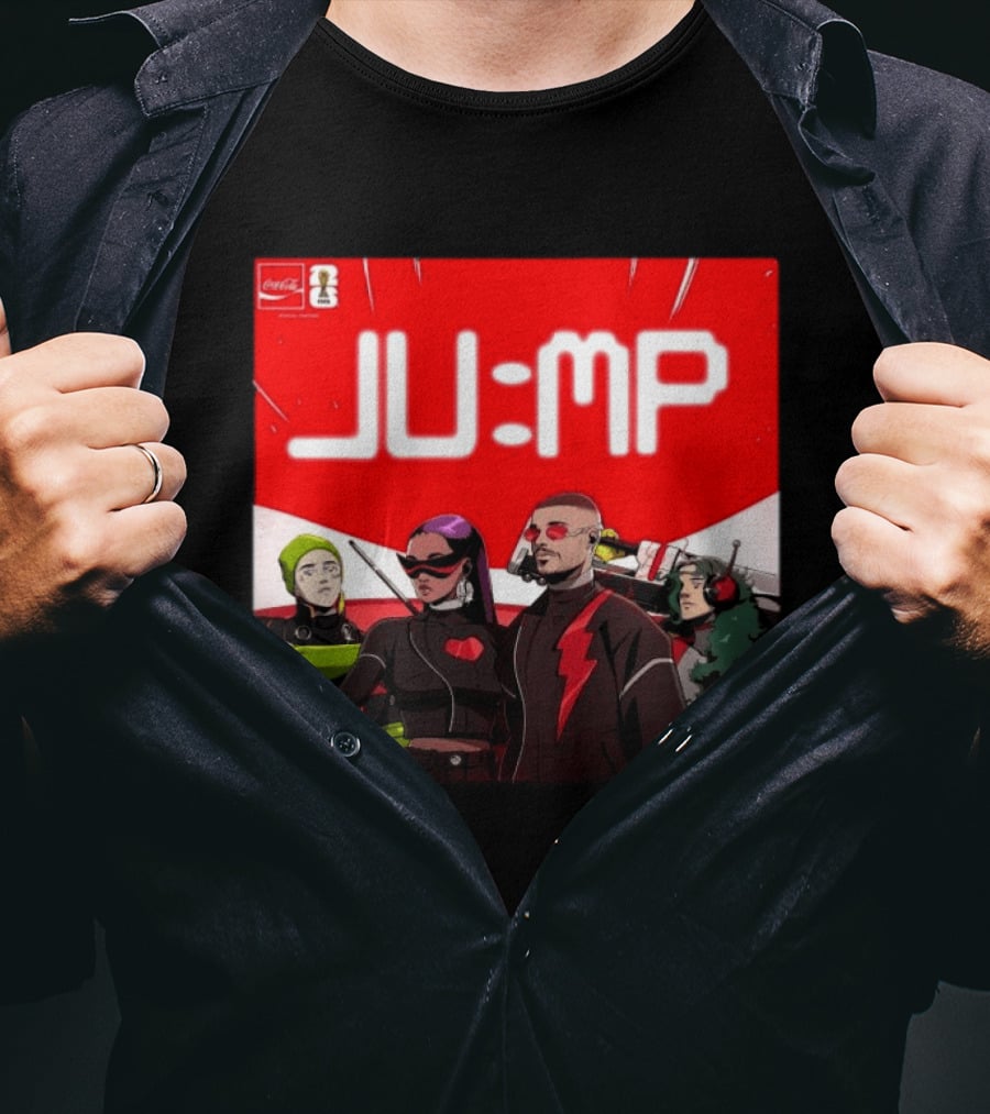 Jump J Balvin Amber Mark Steve Vai Travis Barker Coca Cola Anthem FIFA World Cup 2026 T-Shirt