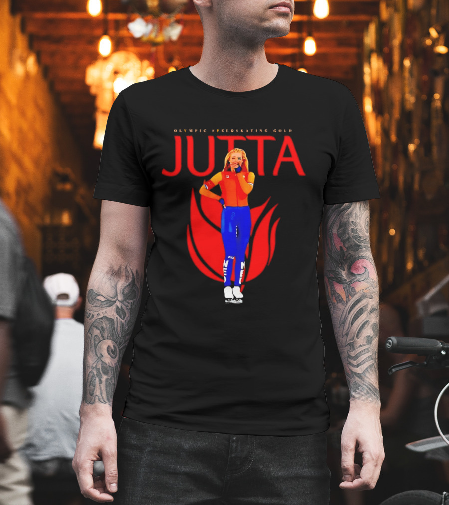 Jutta Leerdam Olympic Speedskating Gold Victory Moment T-Shirt