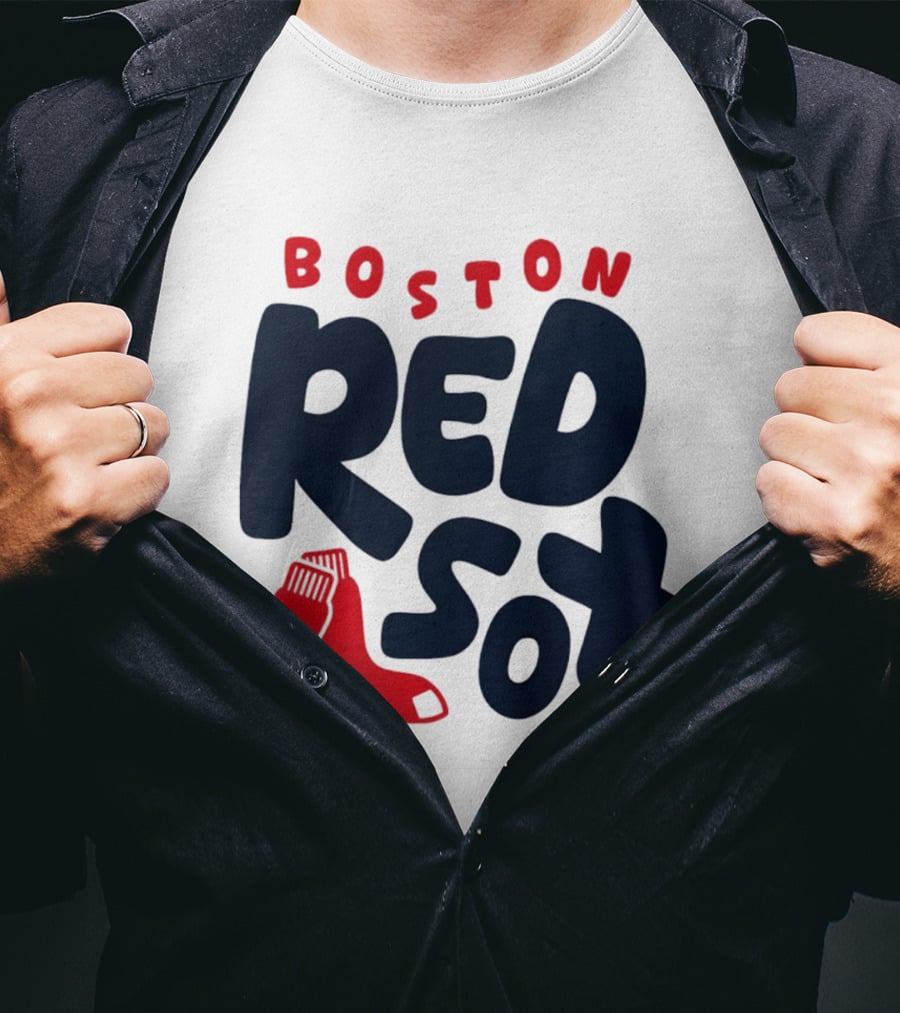Boston Red Sox Bubble Crew Neck Baseball T-Shirt