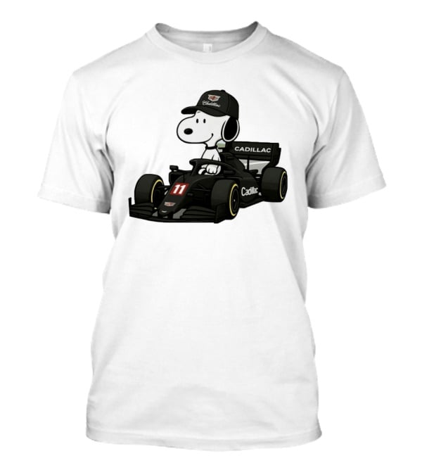 Cadillac Snoopy Formula 1 Racing Car With Number 11 T-Shirt