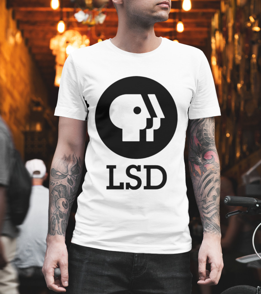Dave Landau Wears LSD PBS T-Shirt