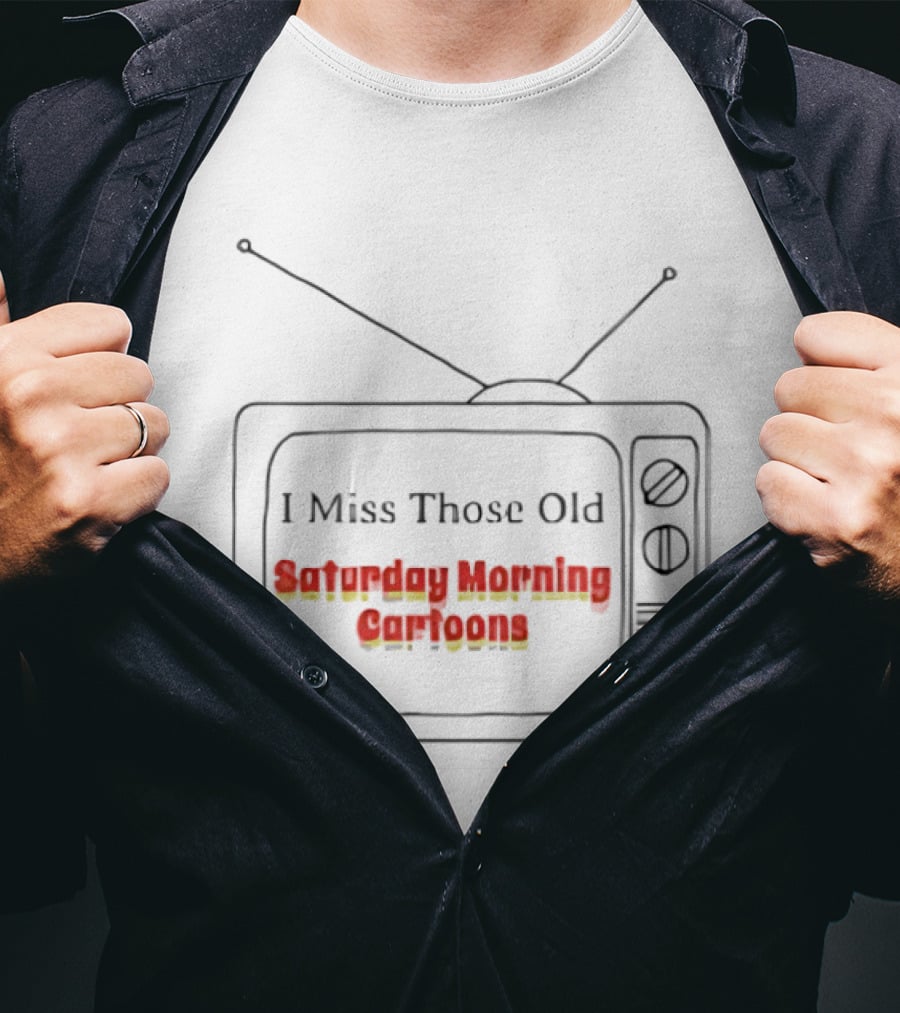 Nostalgic Vintage TV I Miss Those Old Saturday Morning Cartoons T-Shirt