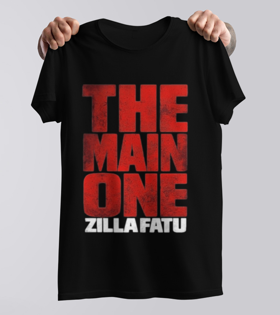 Zilla Fatu The Main One Bold Red T-Shirt