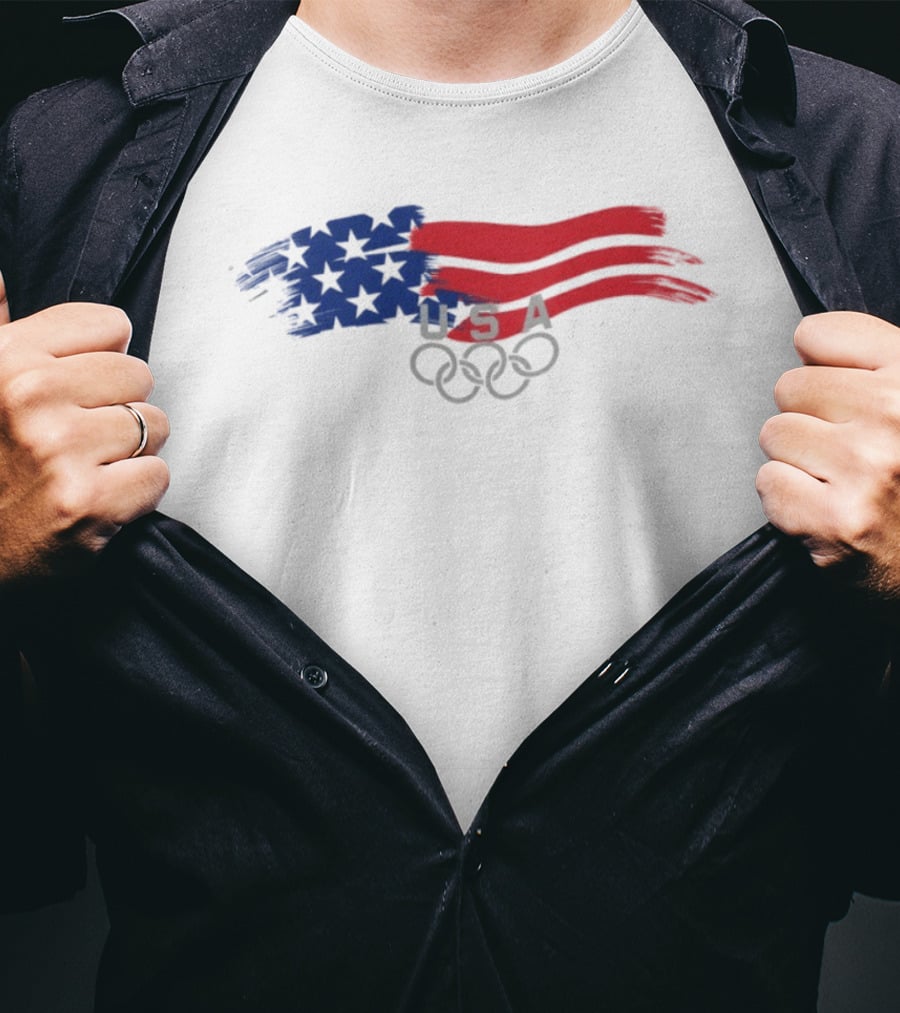 USA 2026 Winter Olympics Stars And Stripes T-Shirt