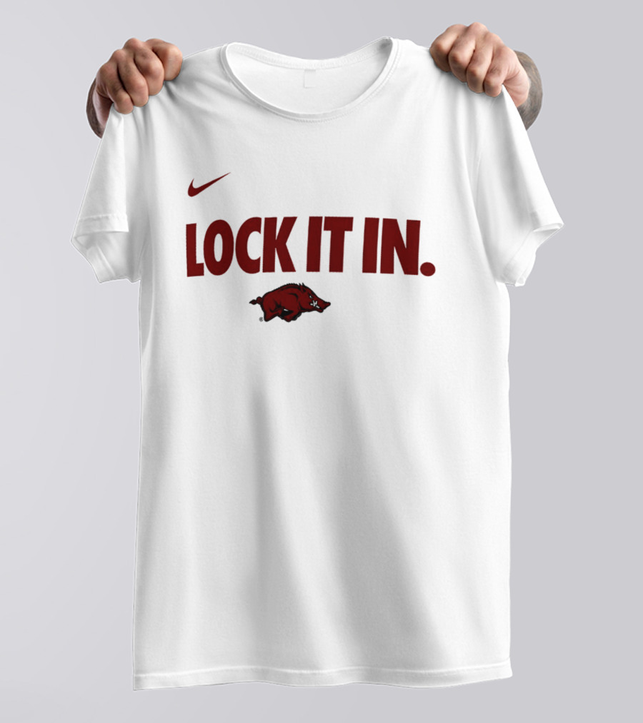 Nike Arkansas Razorbacks 2026 Lock It In WCC T-Shirt