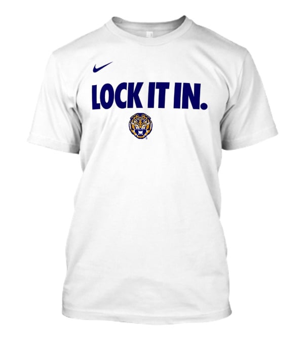 Nike Lock It In LSU Tigers 2026 WCC Tiger Head T-Shirt