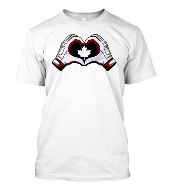 Canada Team Heart Hands Maple Leaf Olympics 2026 T-Shirt