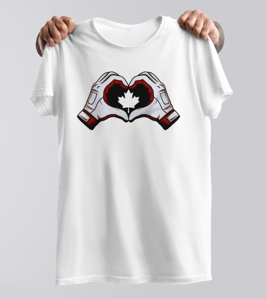 Canada Team Heart Hands Maple Leaf Olympics 2026 T-Shirt