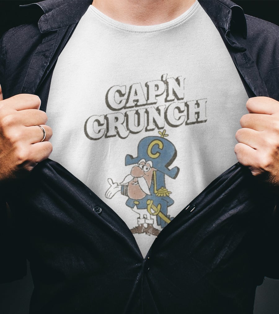 Cap'n Crunch Cereal Cartoon Vintage Captain T-Shirt