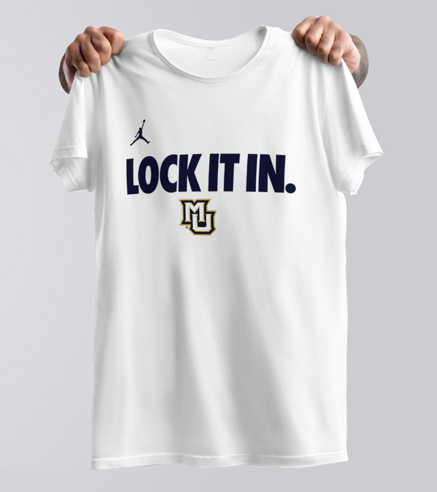 Jordan Marquette Golden Eagles Lock It In MU 2026 WCC T-Shirt